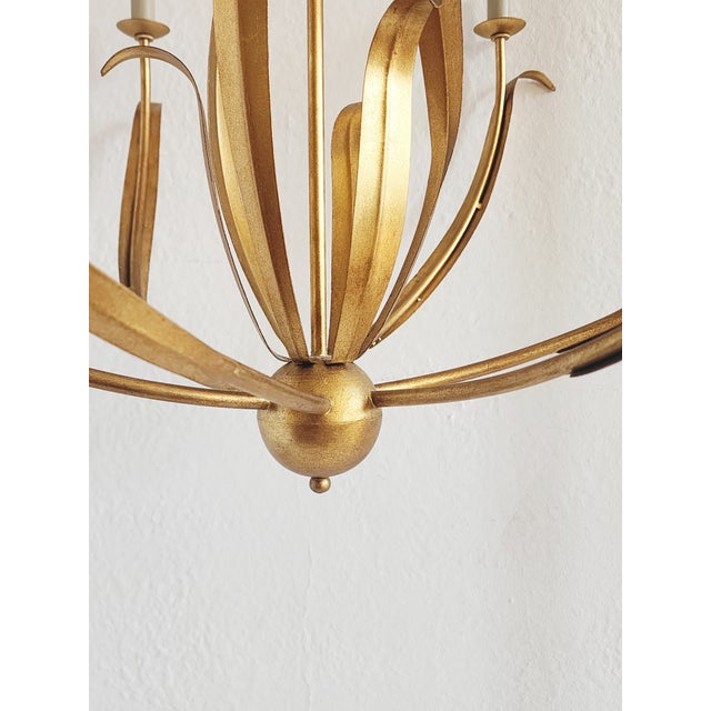 Currey & Company Menefee Gilt Wrought Chandelier For Sale - Image 12 of 16