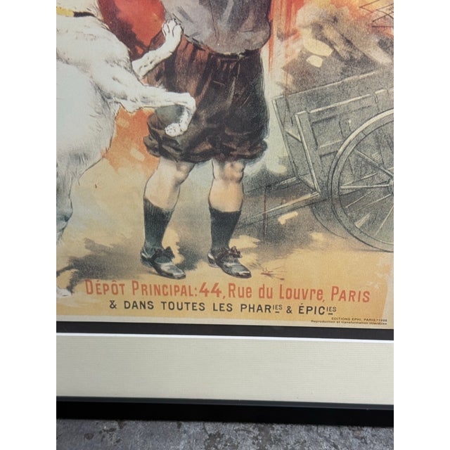 Red Framed Cacao Lacté De Ch. Gravier Poster Reproduction For Sale - Image 8 of 12