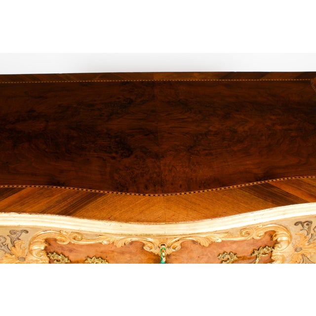 Brown Antique Venetian Walnut and Giltwood Commodes, 1890s, Set of 2 For Sale - Image 8 of 18