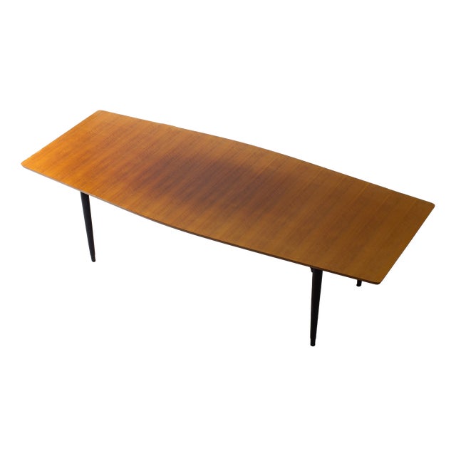 Mid-Century Modern Rounded Dining Table, 1960s For Sale