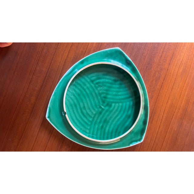 Ceramic Trivet or Centerpiece from Sarreguemines, 1970s, in Flawless conditions. Designed 1970 to 1979 This piece has an...