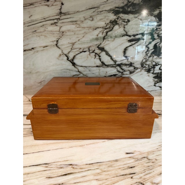 Camel Art Deco Silverware Chest For Sale - Image 8 of 8