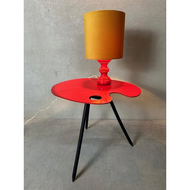 Vintage Expo 58 Side Table, 1950s, in Very Good conditions. Designed 1950 to 1959 This piece has an attribution mark, I am...
