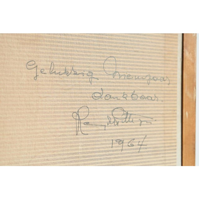 Remy De Pillecyn, Man with Hat, Oil on Canvas, 1964, Framed For Sale - Image 10 of 11