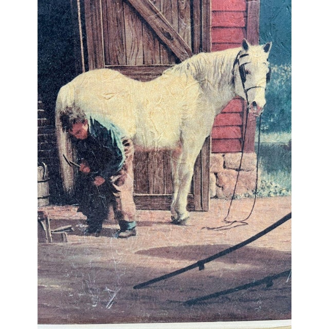Vintage Framed Americana Print “Horse and Buggy Days" by Paul Detlefsen Reproduction For Sale - Image 4 of 9