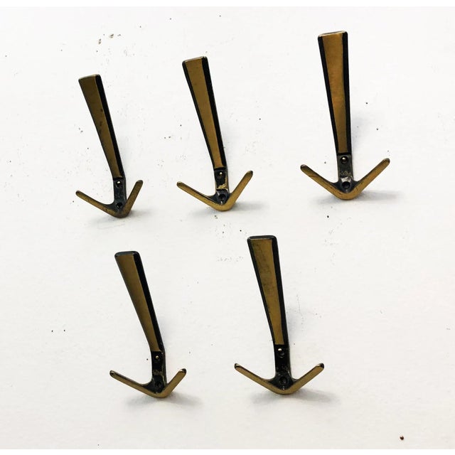 Metal Coat Wall Hooks from Hertha Baller, 1950s, Set of 5 For Sale - Image 7 of 9