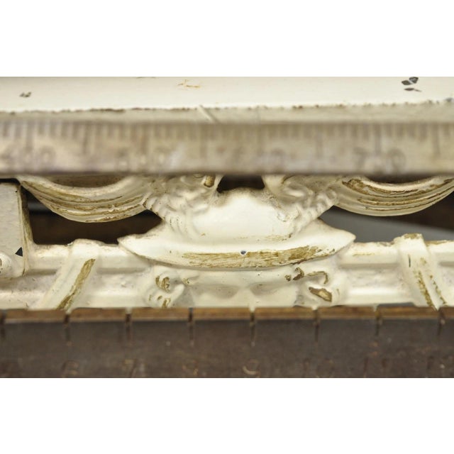 Antique Putzeys & Melot Liège Belgium Neoclassical Style Cast Iron Baby Scale For Sale - Image 10 of 18