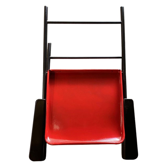 1950s 1950s Russel Wright Outdoor/Patio Steel Folding Chair by Schwayder Bros For Sale - Image 5 of 8