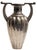 Antique Silver Fluted 800 Vases by Bellotto, Italy, Set of 2 For Sale - Image 3 of 7