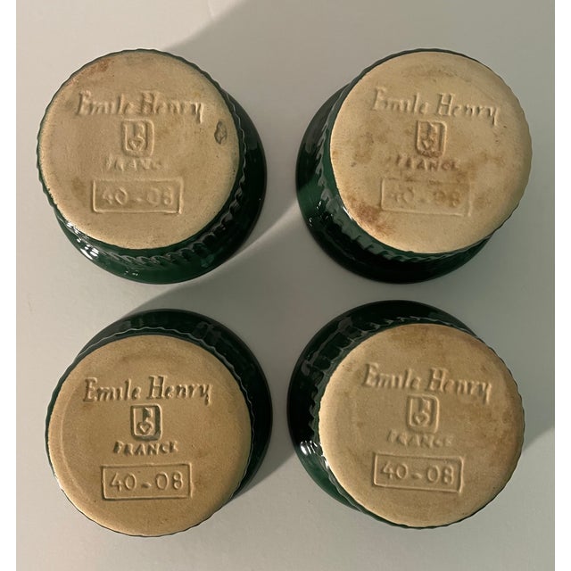 1990s Emile Henry Green Ramekins Set of 4 Chairish