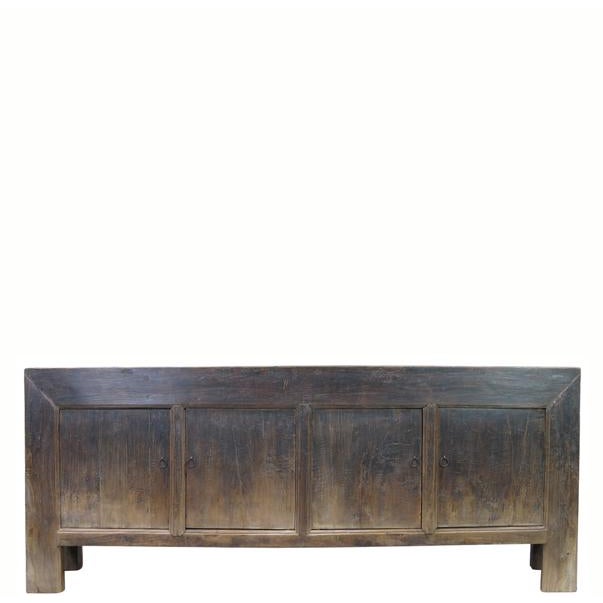 Vintage Distressed Reclaimed Wood Sideboard Cabinet 26 For Sale - Image 11 of 11