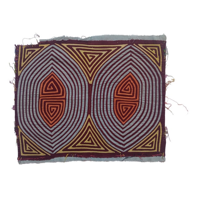 Mola Fabric by Cuna Indians, Panama, 1970s For Sale