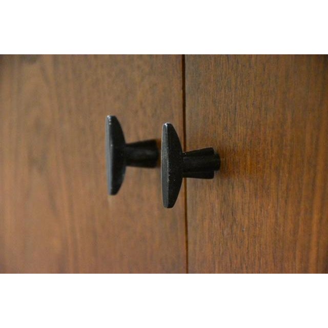 Brown 1960s Refinished Walnut Bar by Milo Baughman for Directional For Sale - Image 8 of 12