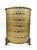 Metal Vintage Brass Filigree Wastebasket With Rose Motif & Acrylic Liner – Hollywood Regency / Romantic For Sale - Image 7 of 14