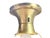 Art Deco Vintage Three Chain Bowl Light Amber Glass Bedroom or Hallway Ceiling Light Restored Brushed Brass and New Wiring For Sale - Image 3 of 7