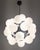 Not Yet Made - Made To Order 21st Century Ventiquattro Black Powder Coat Glossy White Murano Sputnik Chandelier by Fabio LTD For Sale - Image 5 of 6