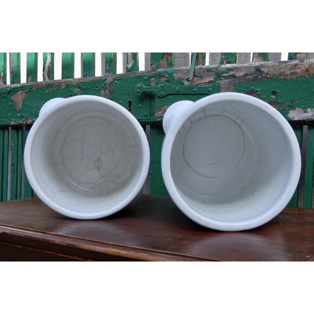 Antique Glazed Terracotta Vases, Set of 2 For Sale - Image 10 of 18