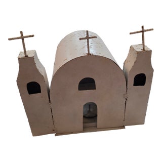 Vintage Texas Folk Art Candle Lantern For Sale