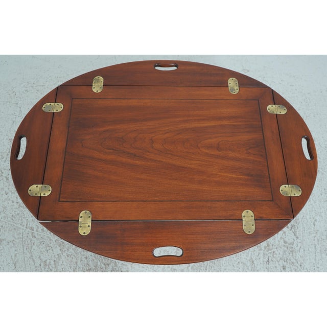 Henkel Harris Henkel Harris Cherry Chippendale Butler Coffee Table For Sale - Image 4 of 12