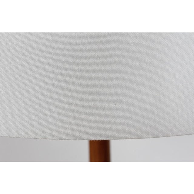 Danish Floor Lamp in Hand-Turned Teak by Lisbeth Brams for Fog & Mørup, 1960s For Sale - Image 11 of 14