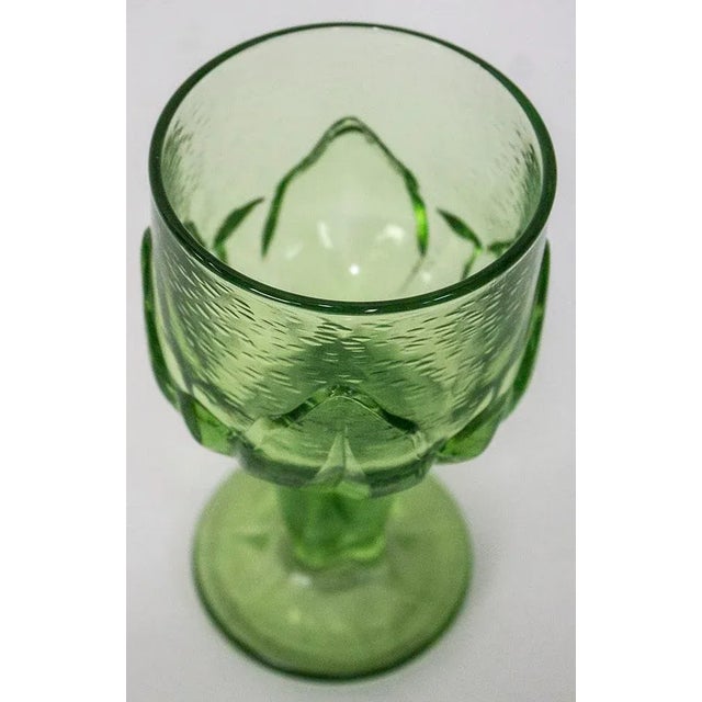 Franciscan China Mid Century Cabaret Green Glasses by Franciscan - Set of 8 For Sale - Image 4 of 7