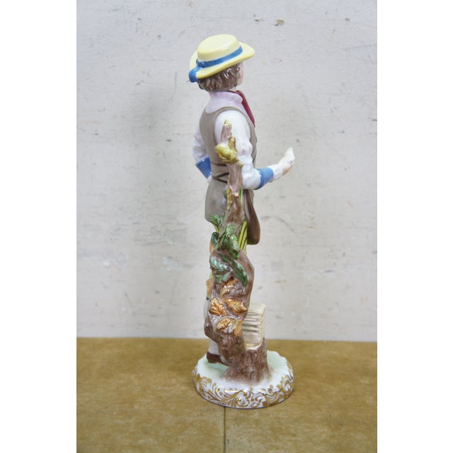 Late 20th Century Rare Herend Hungary Porcelain "The Bird Seller" Figurine by Wéninger Lászlóné For Sale - Image 5 of 14