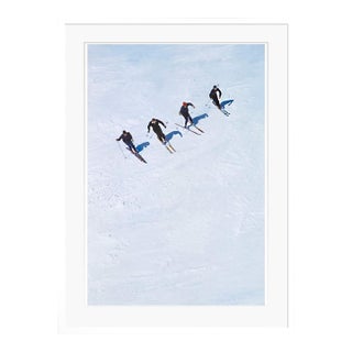 Toni Frissell 'On the Piste' Archival Pigment Print Framed in White For Sale