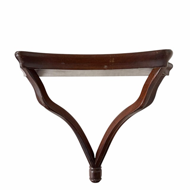 Vintage mid century solid wood regency style decorative wall display bracket. Measures 20” w x 8” d x 15” h.