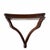 Vintage mid century solid wood regency style decorative wall display bracket. Measures 20” w x 8” d x 15” h.