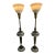 Mid 20th Century Stiffel Torchiere Table Lamps - a Pair For Sale