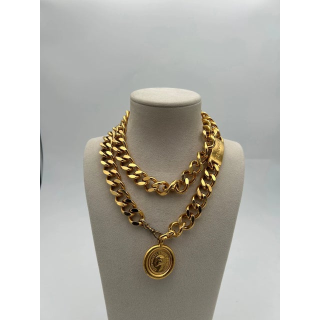 Chanel Gold Toned Necklace/Belt Coin Pendant 1990. This beautiful statement belt will elevate any of your outfit. Iconic...
