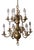 Antique Chandelier in Brass, 1700s For Sale