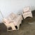 Wonderful cerused reeded rattan lounge chair and love seat with removeable cushions. Beautiful condition, keeping in mind...