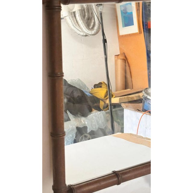 Carved Wooden Mirror, France, 1940s For Sale - Image 9 of 15