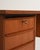 Tan Scandinavian Teak Desk with 6 Drawers, 1960s For Sale - Image 8 of 12