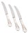 Lunch Knives in Silver and Stainless Steel by Evald Nielsen, 1920s, Set of 3 For Sale