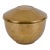 Vintage Hand-Etched Chinese Brass Lidded Rice Bowl/Trinket Box For Sale