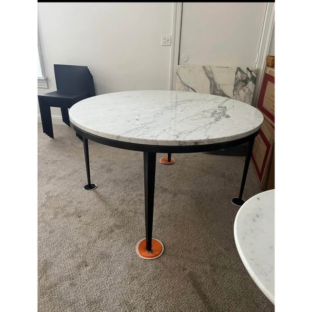 Round Marble Dining Table For Sale - Image 4 of 4