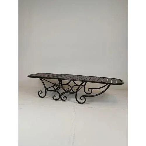 Italian Brown Wood Daybed For Sale - Image 4 of 12