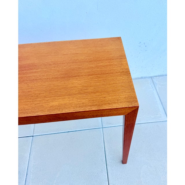 Brown Danish Rosewood Side Table by Severin Hansen for Haslev Møbelsnedkeri, 1960s For Sale - Image 8 of 14