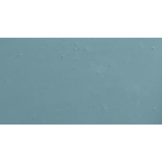Contemporary BACKDROP Adhesive Sample Swatch in Novelty Wave (Warm Blue) For Sale - Image 3 of 4
