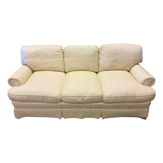 Dapha by Baker Custom Made 3 Cushion Sofa 85" Long For Sale