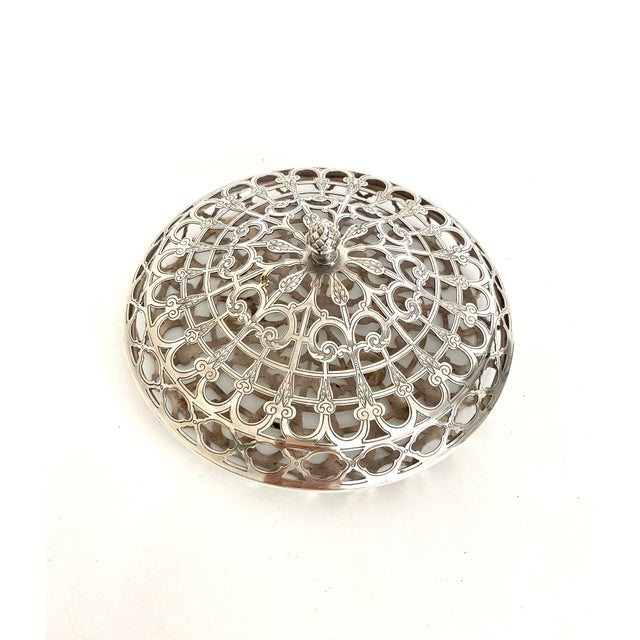 Gorham Silver Co. Gorham 1927 Silverplate Flower Frog For Sale - Image 4 of 6