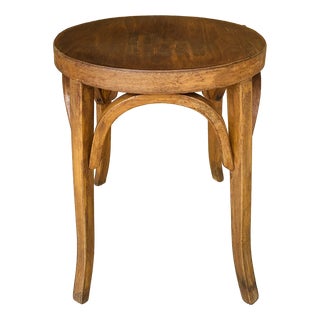 Vintage Bentwood Stool from Baumann, 1950s For Sale
