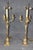 Gold Pair Figural French Figural Maidens Empire Style Gilt Metal Candelabras Lamps For Sale - Image 8 of 9