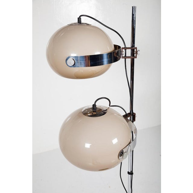 Mid-Century Modern Two-Shade Floor Lamp from Dijkstra Lampen, 1960s For Sale - Image 4 of 9