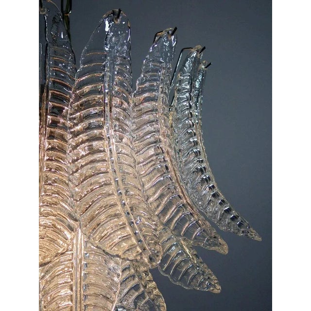 1970s Italian Chandelier with Leaves from Barovier & Toso For Sale - Image 5 of 11