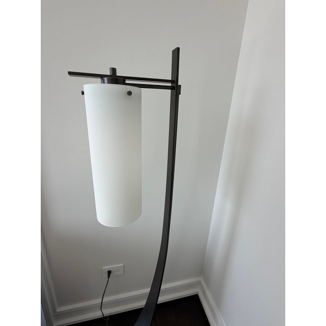 Metal Hubbardton Forge Sculptural Floor Lamp — Hand‑Forged Modern Lighting, Artisan Made in Vermont For Sale - Image 7 of 7