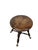 Wood Antique Victorian Style Adjustable Piano Stool With Glass Ball-and-Claw Feet For Sale - Image 7 of 16