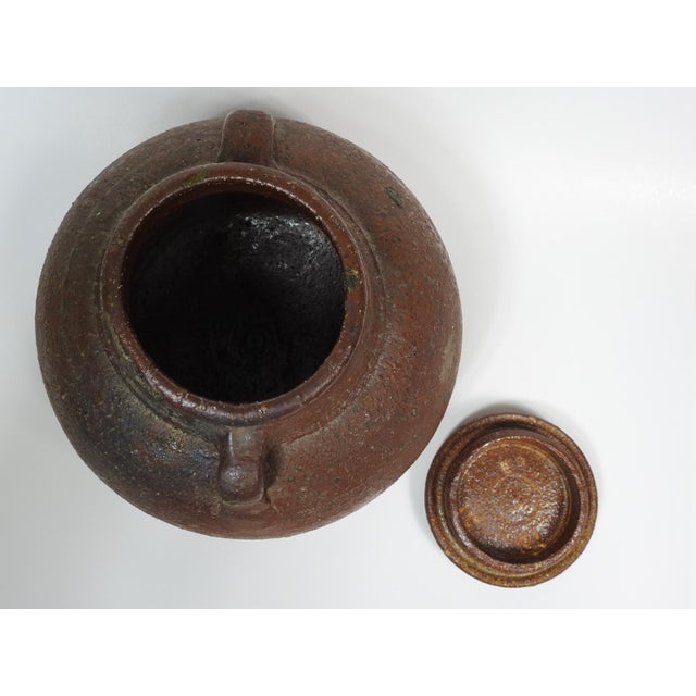 Ceramic Late 20th Century Evelyne Porret Michel Pastore Pottery Jar For Sale - Image 7 of 8